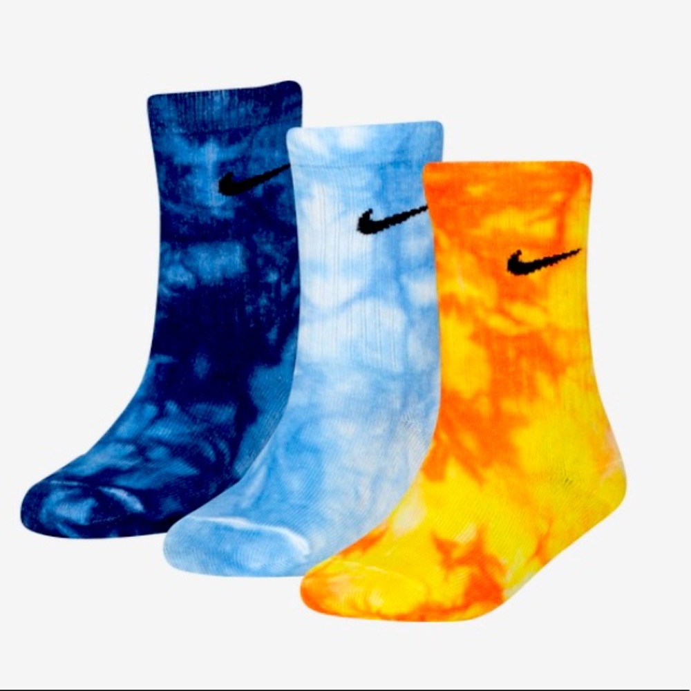 Nike Tie Dye Crew 3 Pack Socks